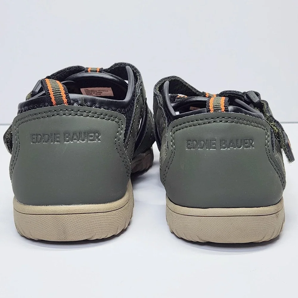 Eddie Bauer Edmund Sandals Kids Size 12 Green Closed Toe Fisherman Water Hiking